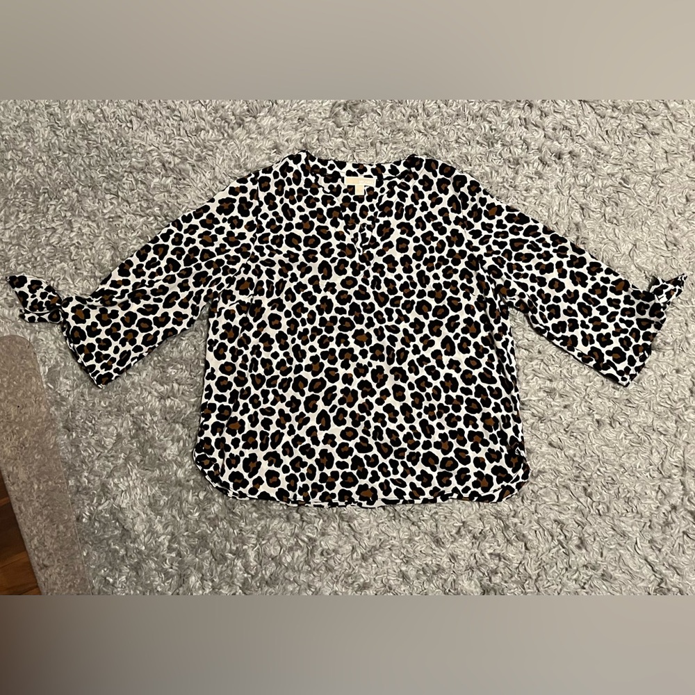 Michael Kors leopard print blouse